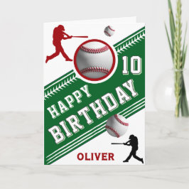 Modern Baseball Boll Player Thédold Birthday Kort