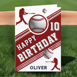 Modern Baseball Boll Player Thédold Birthday Kort