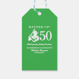 Modern Basebollspelare Mäns 50-årsdag Presentetikett