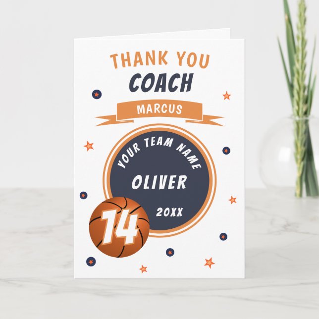 Modern basketboll Tack vare coachen  Kort (Framsida)