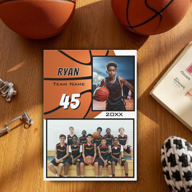 Modern Basketspelare Team Foto Minnespresent (Skapare uppladdad)