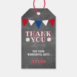 Modern baskiska kialkboard Kids - tack för att du  Presentetikett