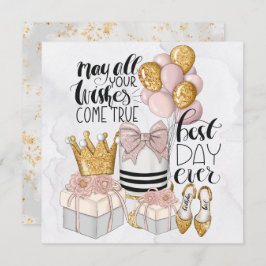 Modern bästa dag någonsin julkort