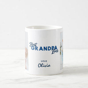 Modern Bästa farfar någonsin Foto Fars dag Kaffemugg