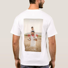 Modern bästa foto Pappa någonsin Porträtt Fars dag T Shirt
