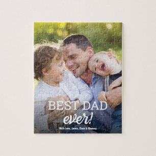 Modern bästa fotogåva någonsin från Pappa någonsin Pussel