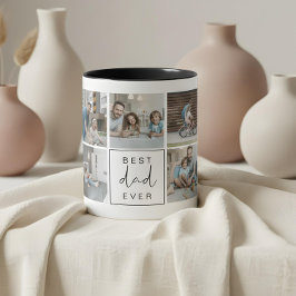 Modern bästa fotokaffe i Pappa någonsin Anpassning Mugg