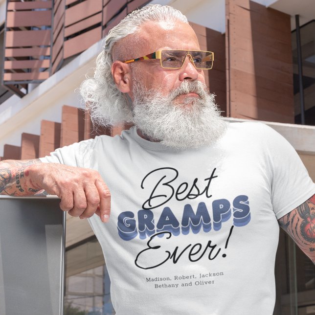 Modern bästa Gramps någonsin T-Shirt (Skapare uppladdad)