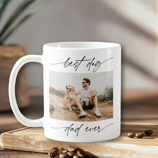 Modern bästa Hund-handskript för foto, Pappa någon Kaffemugg