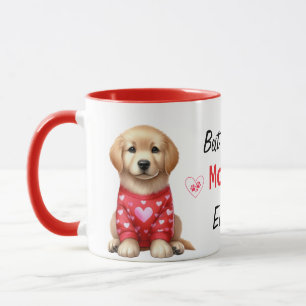 Modern bästa Hund Mamma någonsin-Personlig-foton Mugg