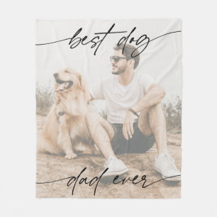 Modern bästa Hund någonsin, fotovit överlägg Fleecefilt