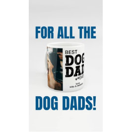 Modern bästa Hund Pappa någonsin, Anpassningsbar F Två-Tonad Mugg