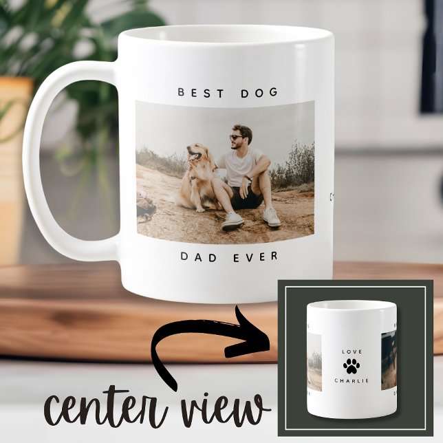 Modern bästa Hund-Pappa någonsin - fotokopia Kaffemugg (Skapare uppladdad)