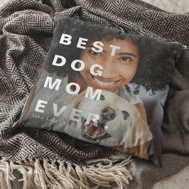 Modern BÄSTA HUNDMAMMA NÅGONSIN Anpassad Foto Kudde