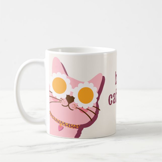 Modern bästa Kat Mamma någonsin Mugg (Vänster)