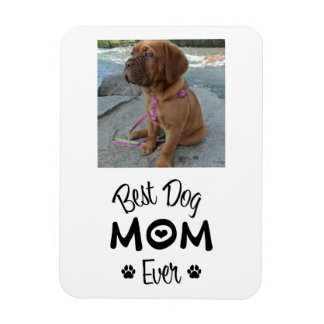 Modern bästa Mamma 1-fotomagnet i Hund Magnet