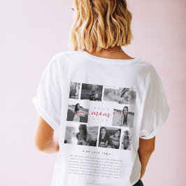 Modern bästa Mamma någonsin 8 fotofunny Brev Kvinn T Shirt