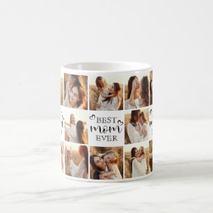 Modern bästa Mamma någonsin - flera fotosamlingska Kaffemugg