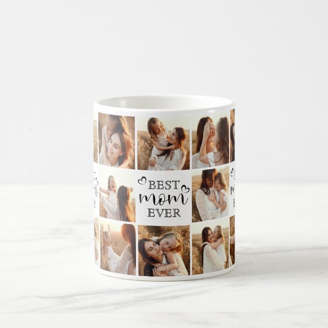 Modern bästa Mamma någonsin - flera fotosamlingska Kaffemugg (Center)