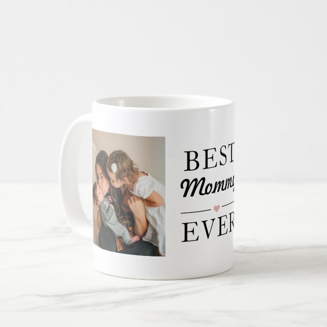 Modern bästa Mamma någonsin - foto Kaffemugg (Framsida vänster)