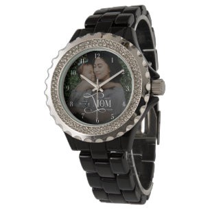 Modern Bästa Mamma Någonsin Foto Mors Dag-presente Armbandsur