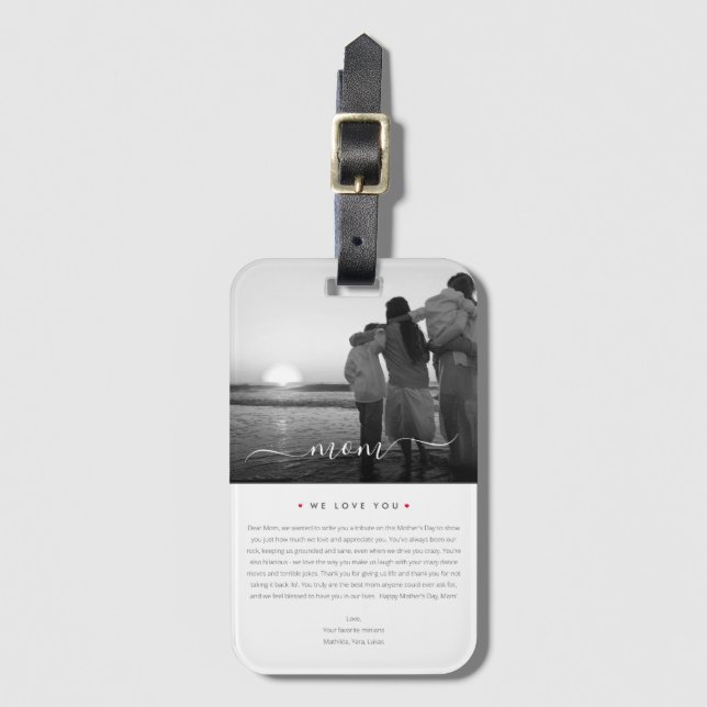 Modern bästa Mamma någonsin - Foton för kvinnor i  Bagagebricka (Framsida vertikal)
