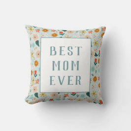 Modern bästa Mamma någonsin i Blommigt Mors dag Kudde