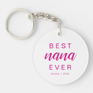 Modern Bästa Mormor Någonsin Hot Pink Script Foto