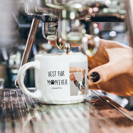 Modern bästa Päls Mamma | Hund Photo Espressomugg