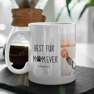 Modern bästa Päls Mamma   Hund Photo Kaffemugg