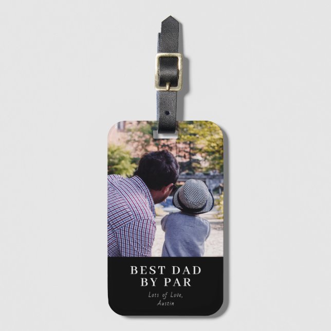 Modern bästa Pappa efter Anpassningsbar Fotopappor Bagagebricka (Framsida vertikal)