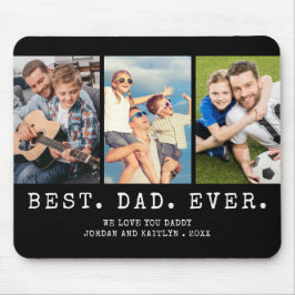 Modern BÄSTA PAPPA EVER 3 Foton Personlig Musmatta