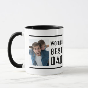 Modern bästa Pappa-foto Mugg
