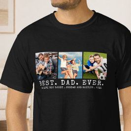 Modern BÄSTA PAPPA NÅGONSIN 3 Bilder Personlig Anp T Shirt