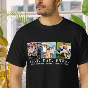 Modern BÄSTA PAPPA NÅGONSIN 3 Bilder Personlig Anp T Shirt
