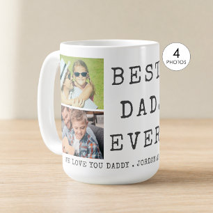 Modern BÄSTA PAPPA NÅGONSIN 4 Bilder Anpassad Kaffemugg
