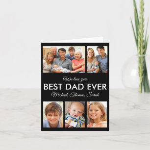 Modern Bästa Pappa Någonsin Anpassad Fader Foto Co Kort