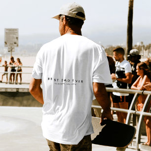 Modern Bästa Pappa någonsin Fars dag från Twilling T Shirt