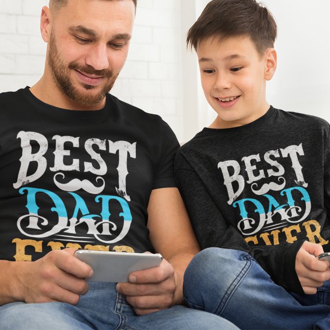 Modern Bästa Pappa någonsin Fars dag pappa T Shirt (Skapare uppladdad)