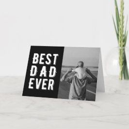 Modern bästa Pappa någonsin Fars dag-presentkort f Kort