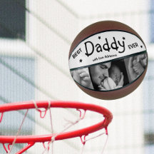 Modern bästa pappa någonsin Foto Collage Basketbal