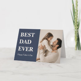 Modern Bästa Pappa Någonsin Foto Kort