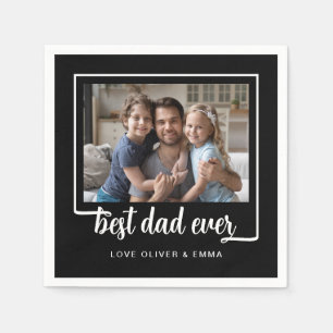 Modern bästa Pappa någonsin-foto Pappersservett