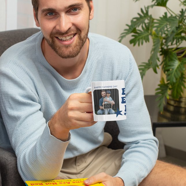 Modern Bästa Pappa Någonsin | Fotokollage Kaffemugg (Skapare uppladdad)