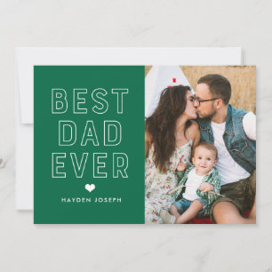 Modern bästa Pappa någonsin Fotokort för Fars da Kort