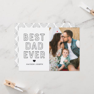 Modern bästa Pappa någonsin Fotokort för Fars da Kort