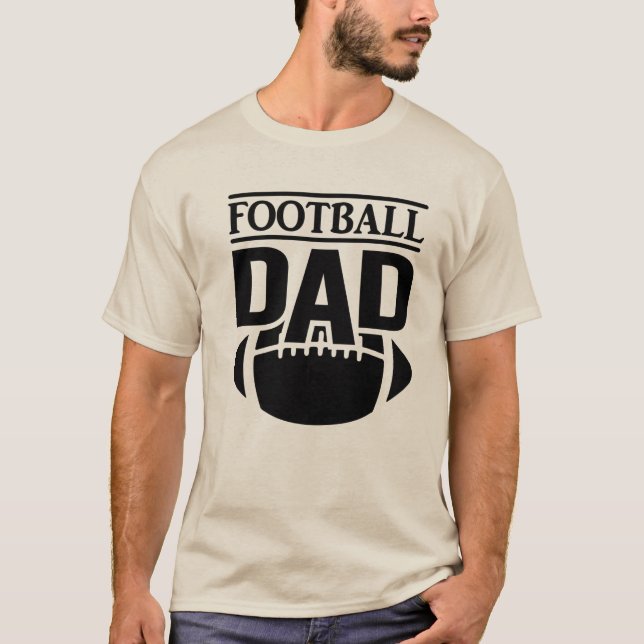 Modern bästa Pappa någonsin - pappa-fotboll T Shirt (Framsida)