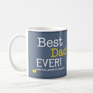 Modern Bästa Pappa någonsin-Personlig-foto Kaffemugg