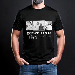 Modern bästa Pappa-typografi Far's Day 3 Photo T Shirt