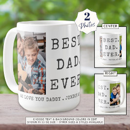Modern BÄSTA PAPPAN NÅGONSIN 2 Bilder Personlig Kaffemugg